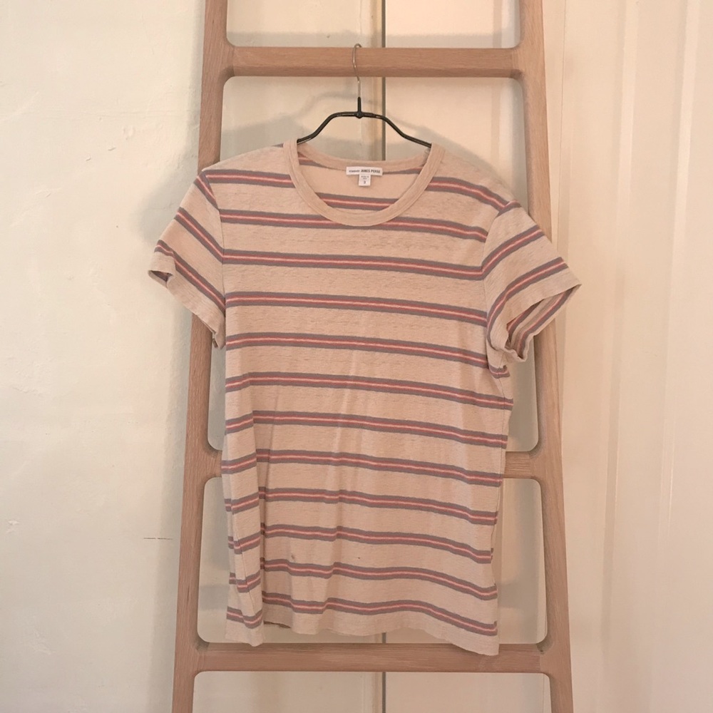 JAMES PERSE. Stripped Tee. Size 3. 🤍